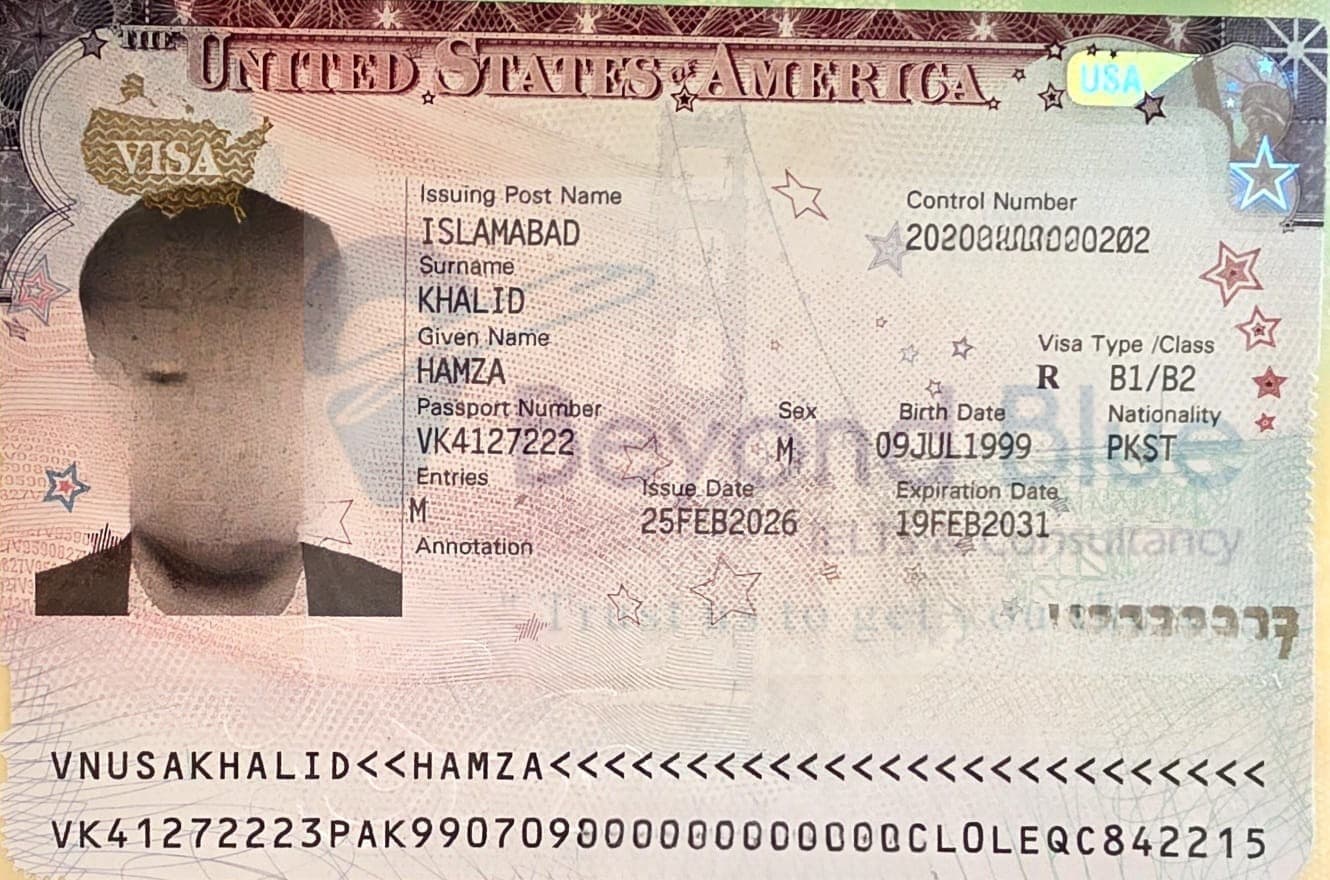 USA B1/B2 Visa approved — United States — Beyond Blue client
