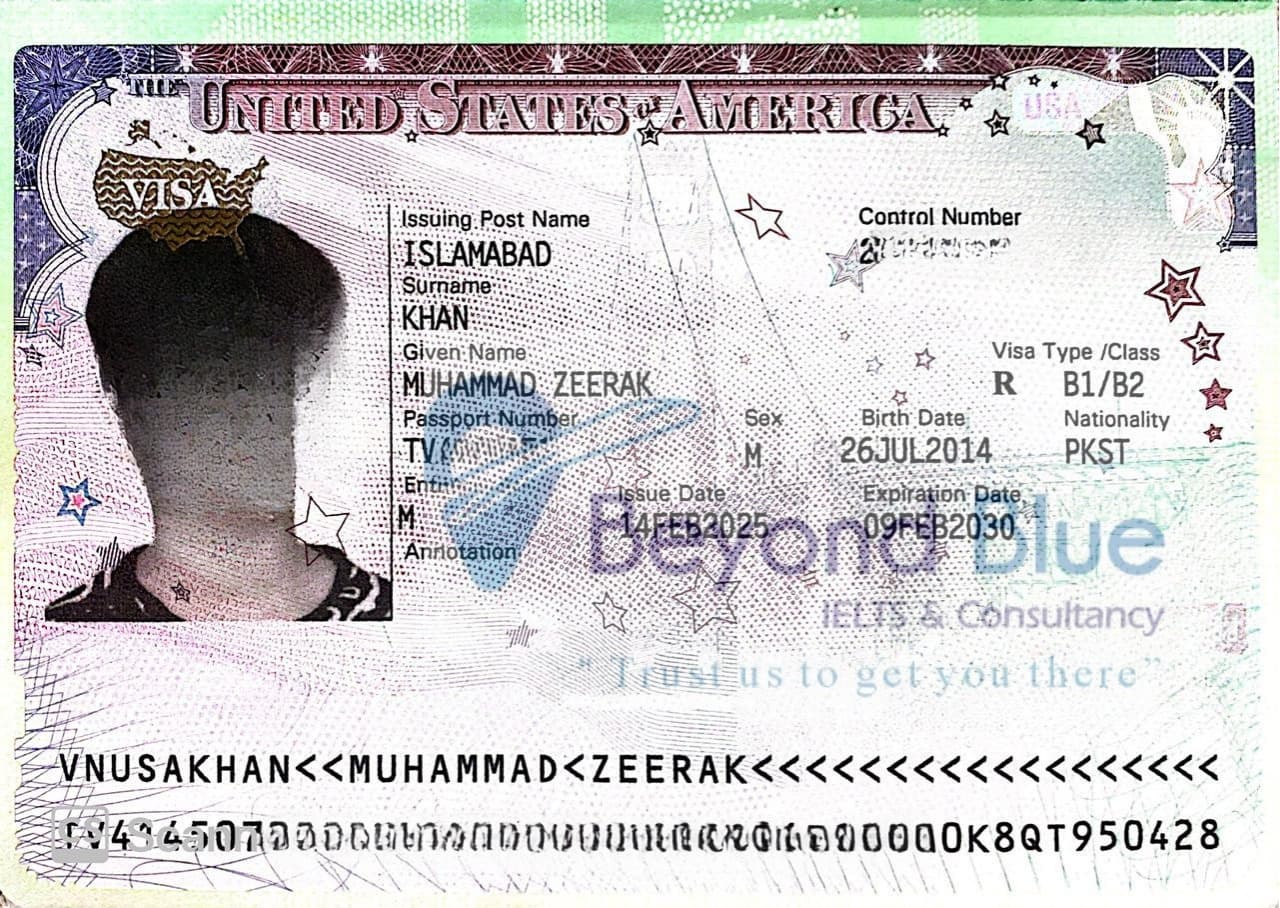 USA B1/B2 Visa approved — United States — Beyond Blue client